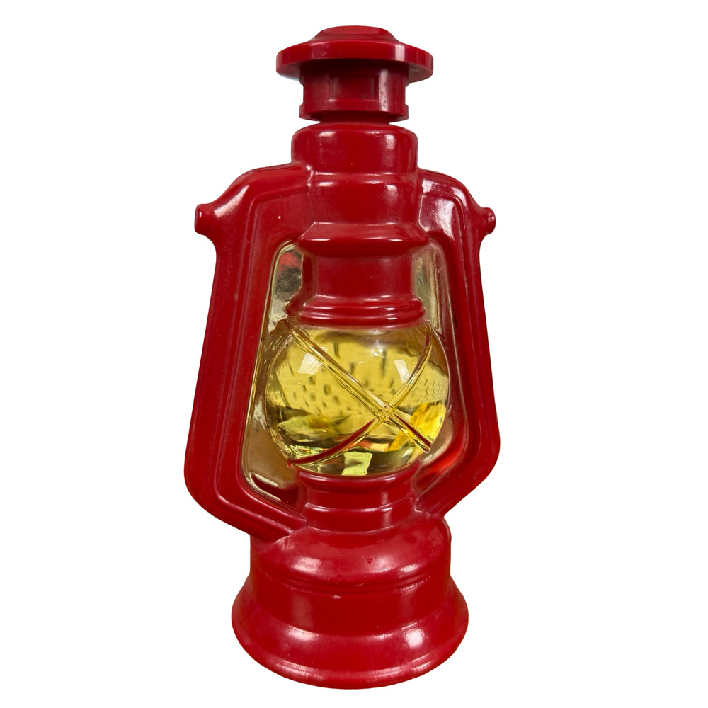 Avon Vintage Country Lantern Red Perfume Bottle Cologne Glass Empty